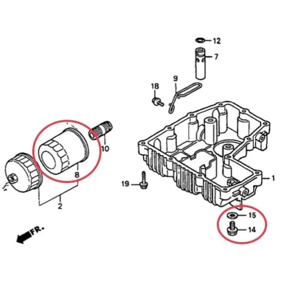 送料無料】ホンダ純正CB400Fourオイルフィルター ドレンボルト パッキンセット(NC36 水冷 ヨンフォア 平成 ガスケット エレメント  ワッシャー エンジン オイル ) - メルカリ