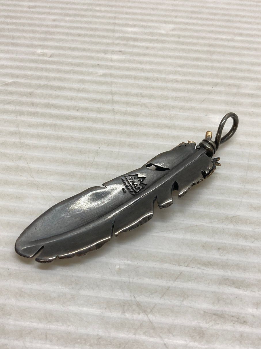 美品SAAD サード　40mmフェザートップ　ネックレス SAAD FEATHER｜シルバージュエリー＆レザーアイテム｜サード公式通販