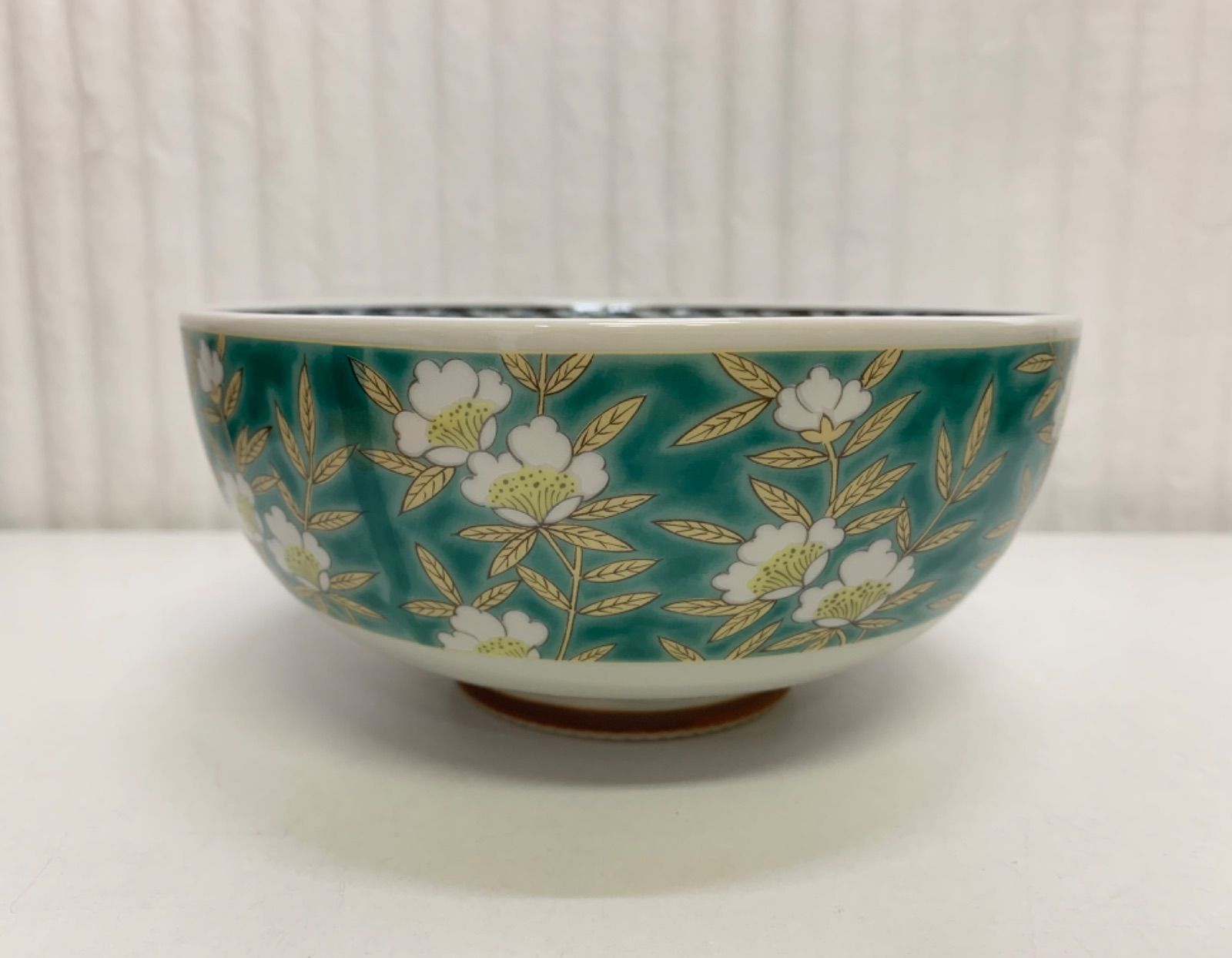 廃盤品 深川製磁 丼 どんぶり 実 色絵 みのり 多用丼 5客 グリーン