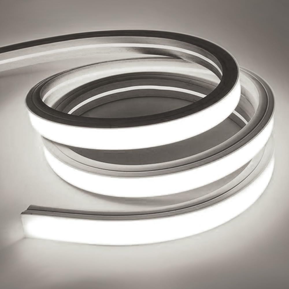 飾り DIY 間接照明 目に優しい 100V【2024新開発】（昼光色 取付け簡単 切断可能 曲がりやすい ネオンライト ストリップライト シリコンチューブ 2メートル） リニア発光 防水 チューブライト 