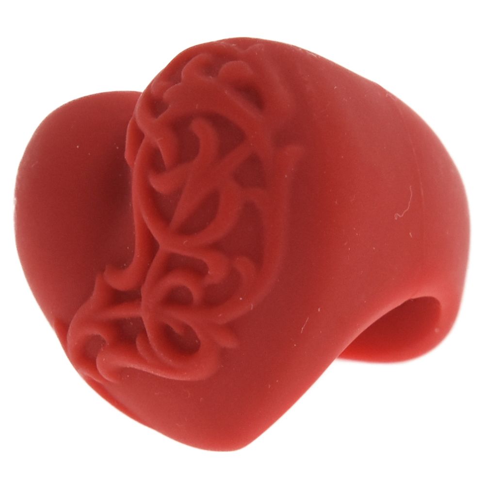 超希少アンティークホワイトハーツ バンブー型 極小粒 血赤 ホワイト