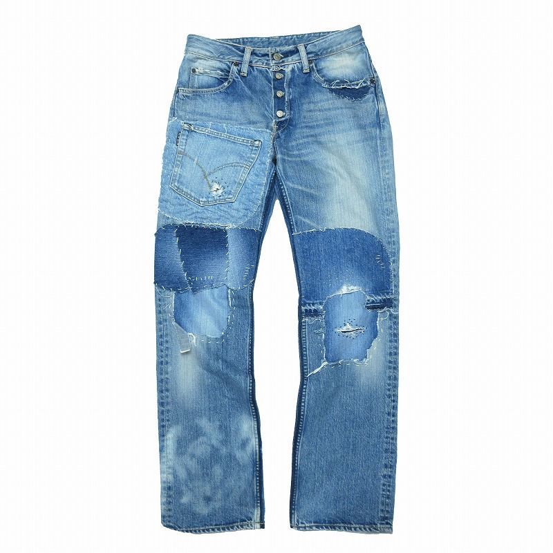 ハリウッドランチマーケット BLUE BLUE リペア パッチワーク デニム 