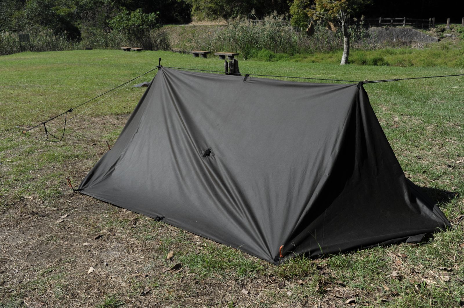 ワックスドキャンバスタープ3×3 Waxed Canvas Tarp Waxed Canvas Tarp 3×3