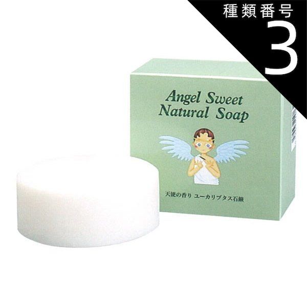 種類3:2個 石けん　天使の香 ユーカリプタス石鹸 ナチュラルソープ （化粧石鹸）100g　送料無料(コンパクト便)