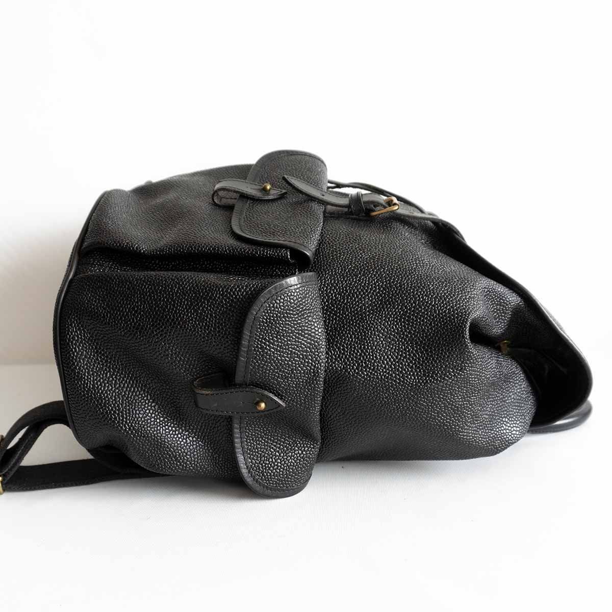 美品】Mulberry マルベリー 【レザーリュック】ブラック レザー 鞄 