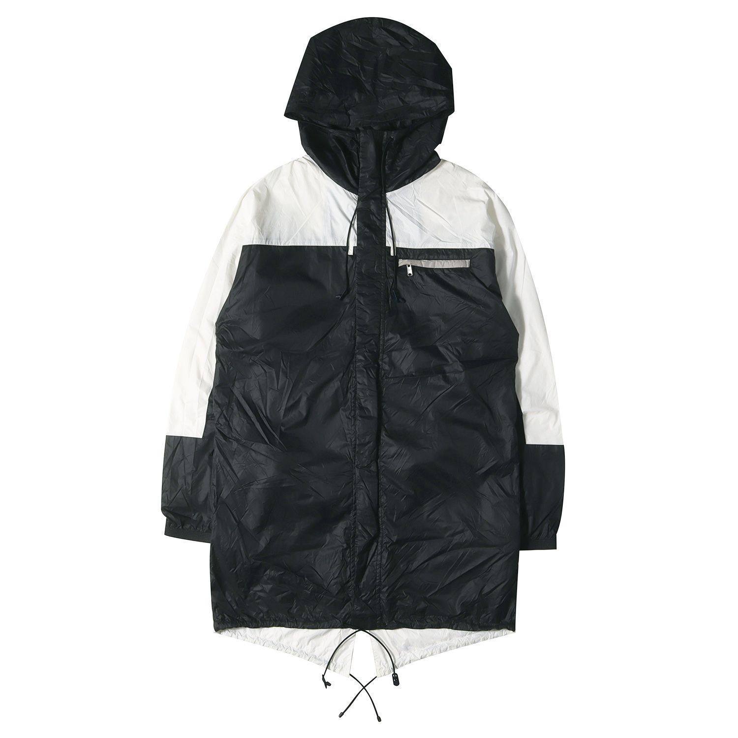 純正人気商品 BALENCIAGA ナイロンジャケット ブラック/ホワイト 