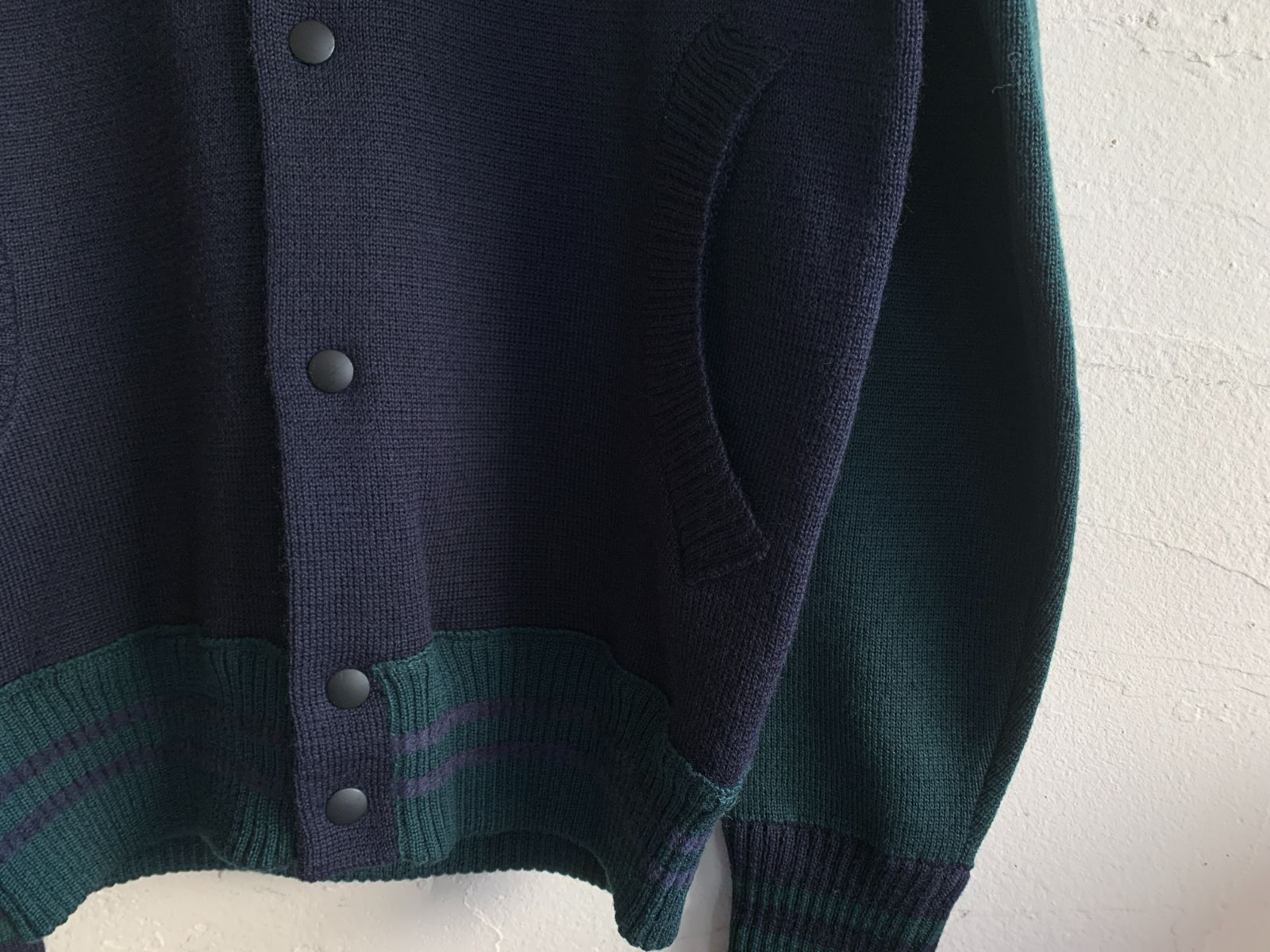 roberto collina ロベルトコリーナ ニット切替えジャケット ウール