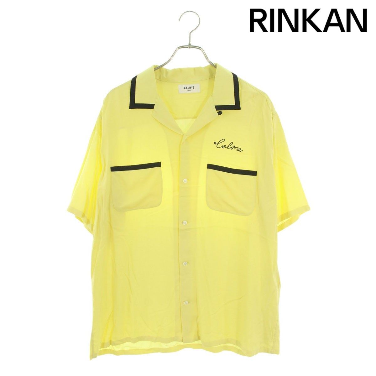 CELINE/セリーヌ 2C516852C ルーズボーリングシャツ ロゴ刺繍 レーヨン