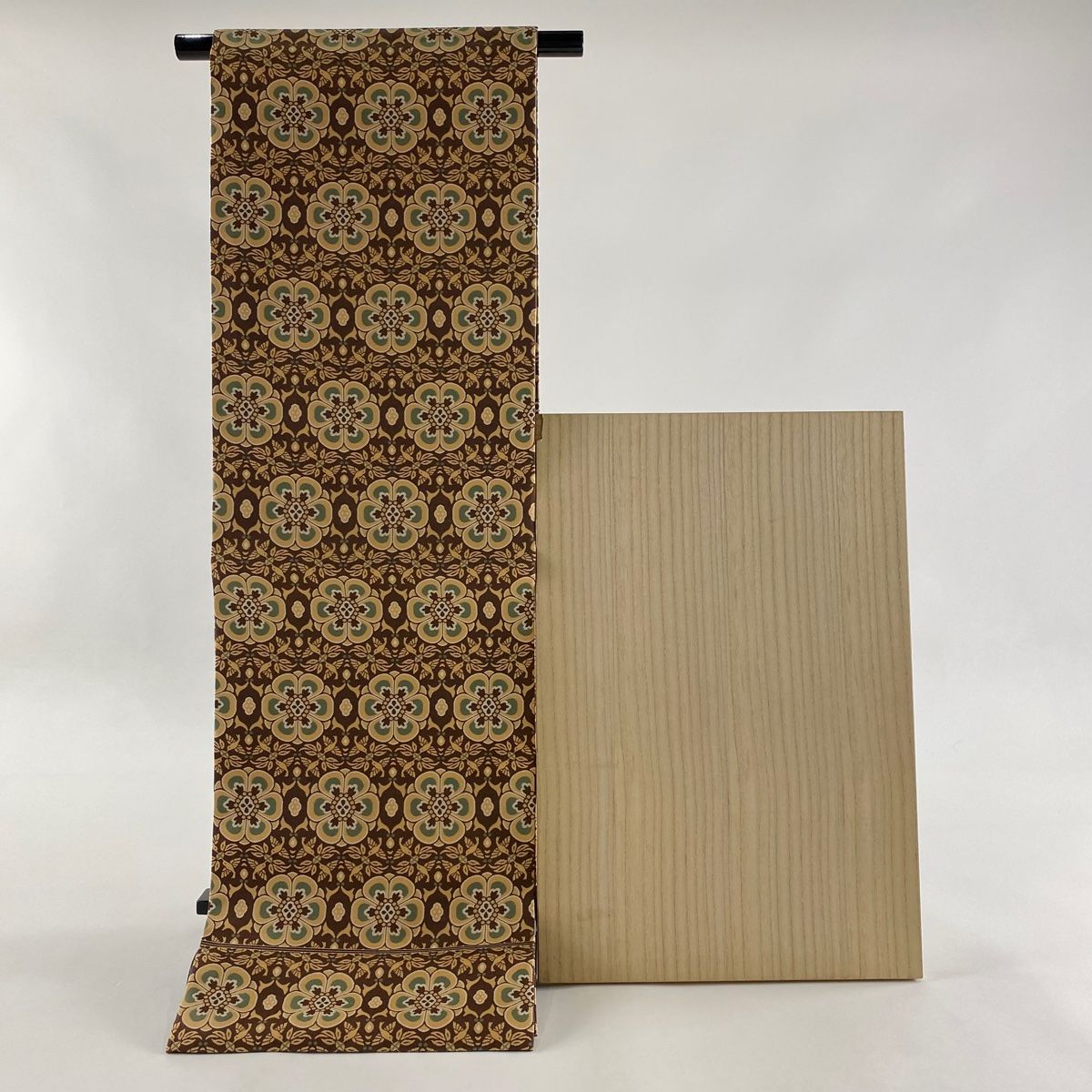 大量入荷 美品 開き名古屋帯 逸品 焦 鳥 花 共箱あり 喜多川平朗 人間国宝 着物・浴衣