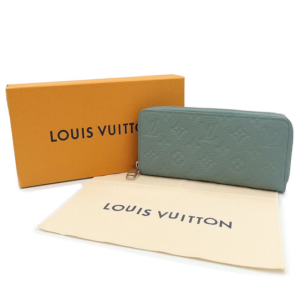 ルイ ヴィトン ジッピーウォレット ホリゾンタル 日本 ラウンドファスナー 長財布 モノグラムトリヨン レザー ミスティレイク グレーグリーン シルバー金具 M14142 LOUIS VUITTON