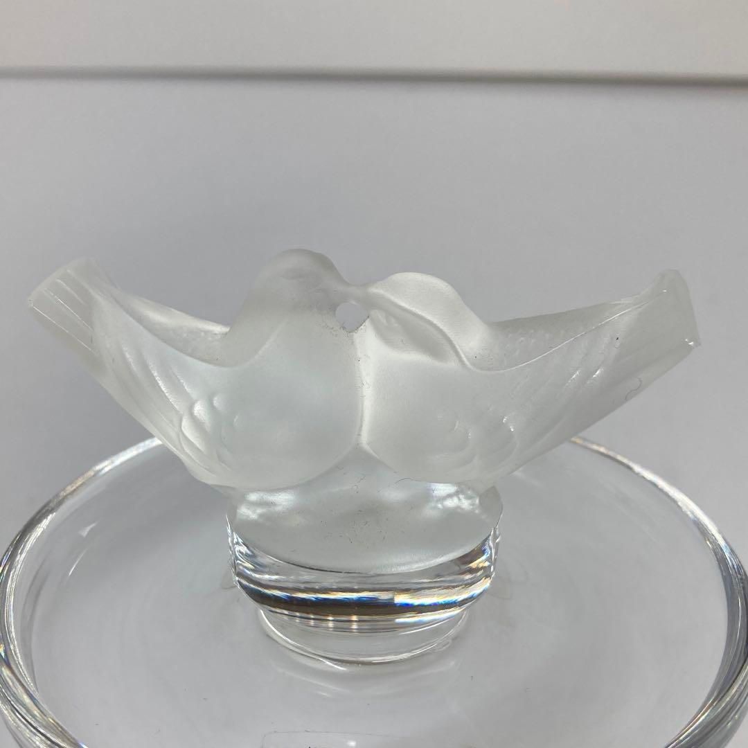 ラリック　鳥文　アッシュトレイ　幅約9.5㎝　トヒチサ　東さ5-0421① ラリック 鳥文 アッシュトレイ 幅約9.5㎝ トヒチサ 東さ5-0421①