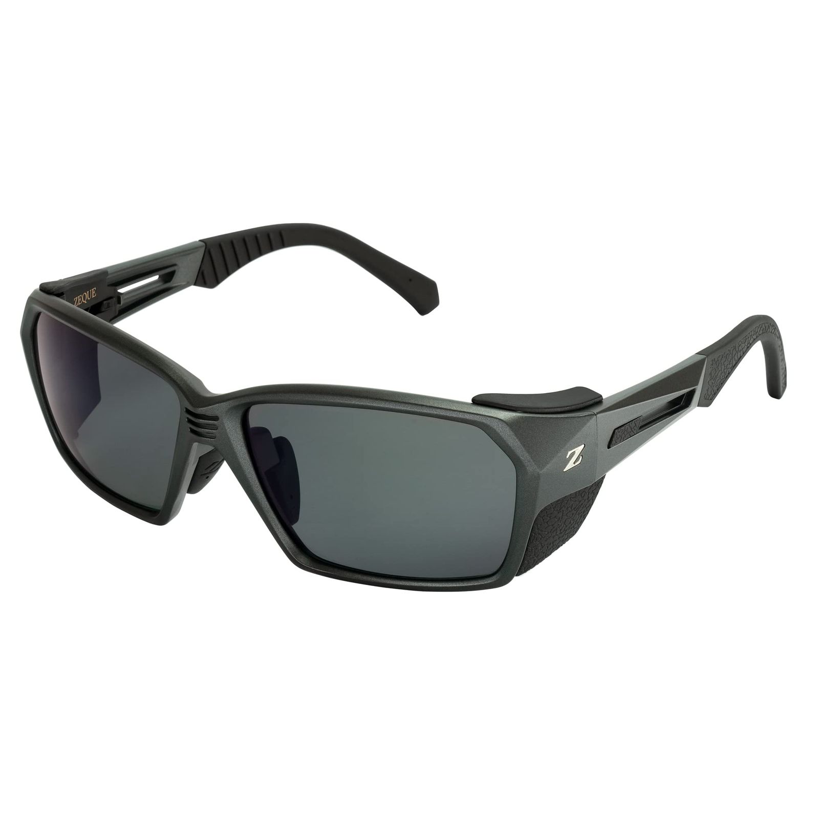 Zeque ゼクー 偏光サングラス LOOF ルーフ F-2044 モスブラック TRUEVIEW FOCUS F-2044 モスブラック TRUEVIEW FOCUS Free Size