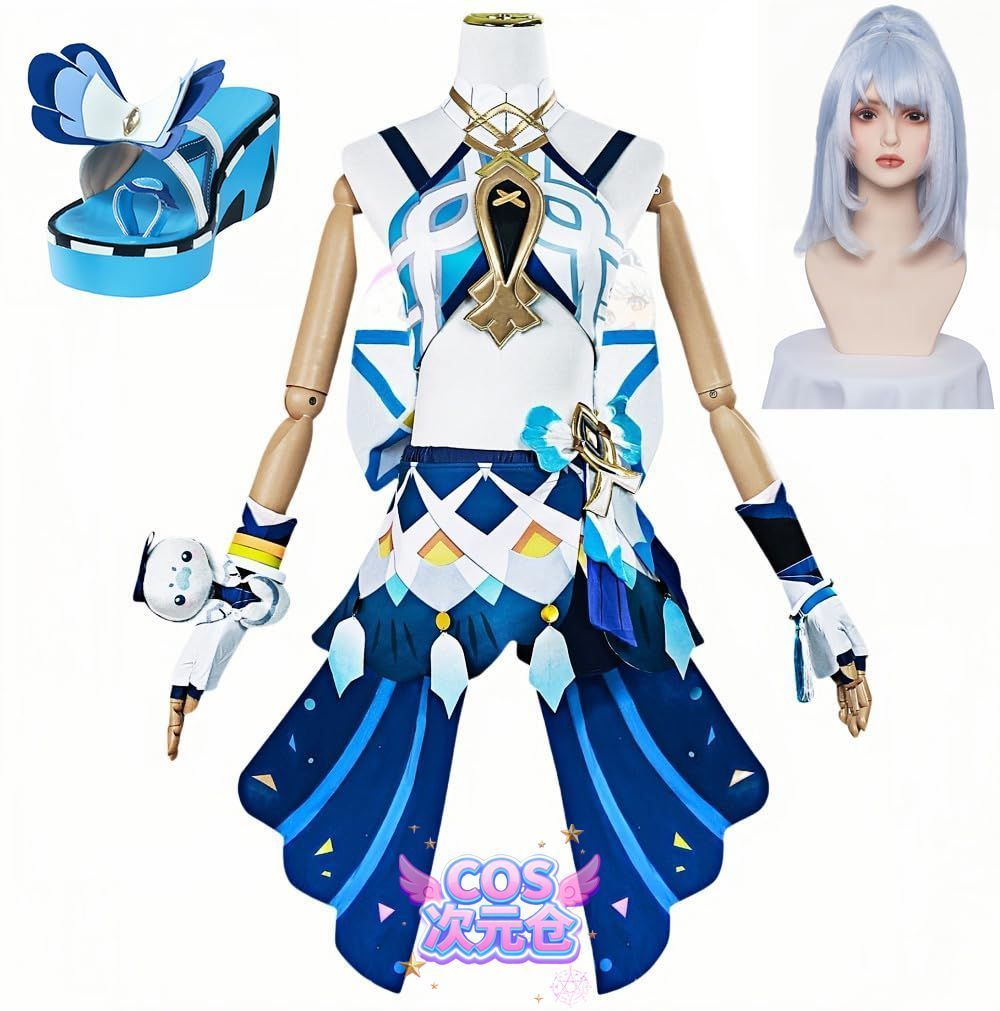 ムアラニ ウィッグ 靴 COSPLEE 原神 コスプレ衣装 Genshin メンバー コスチューム -ウイッグ-靴付き 全セット 高度還元 cosplay イベント パーテ