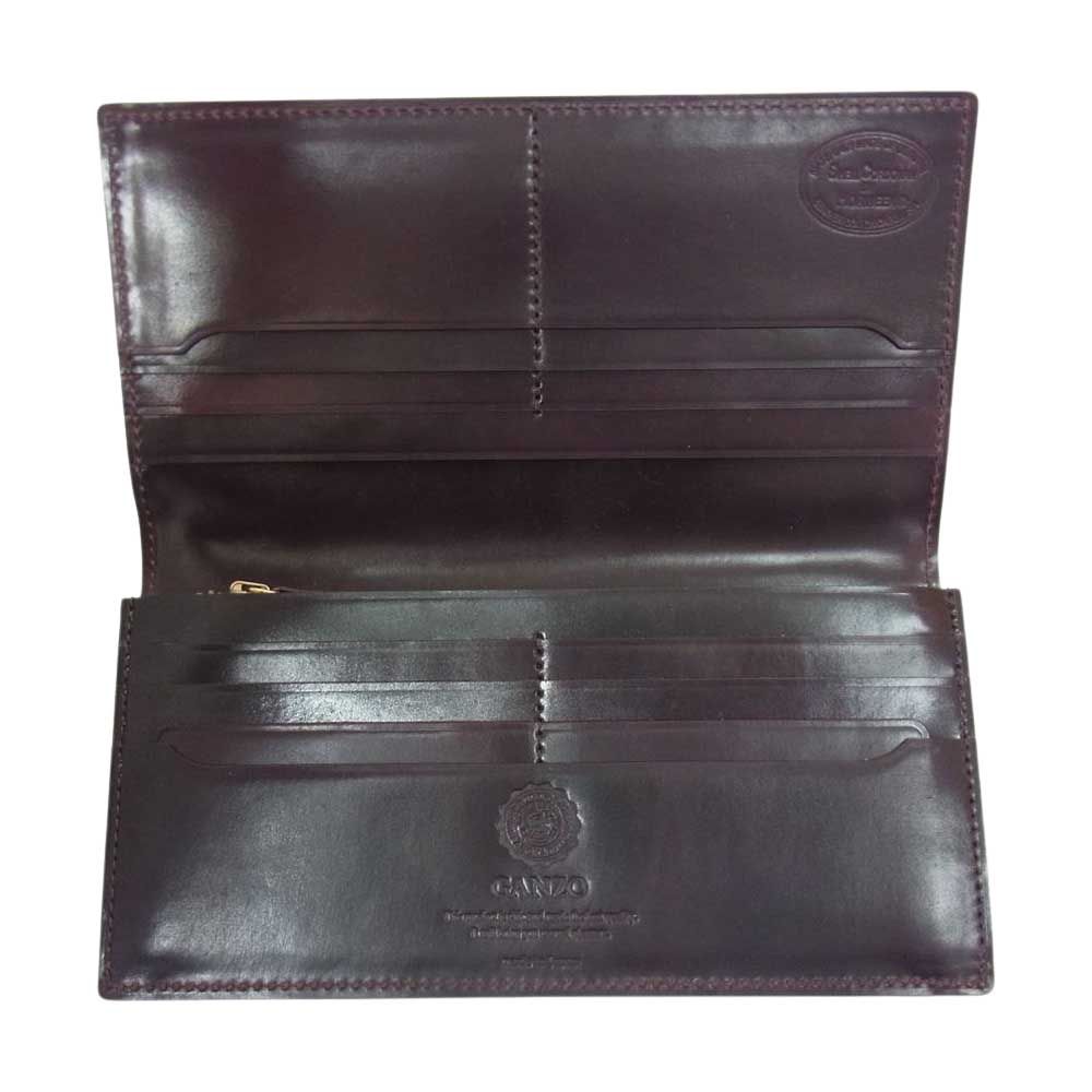 hichitto様 SHELL CORDOVAN 2 ファスナー小銭入れ付き長財布 #57237/【GANZO
