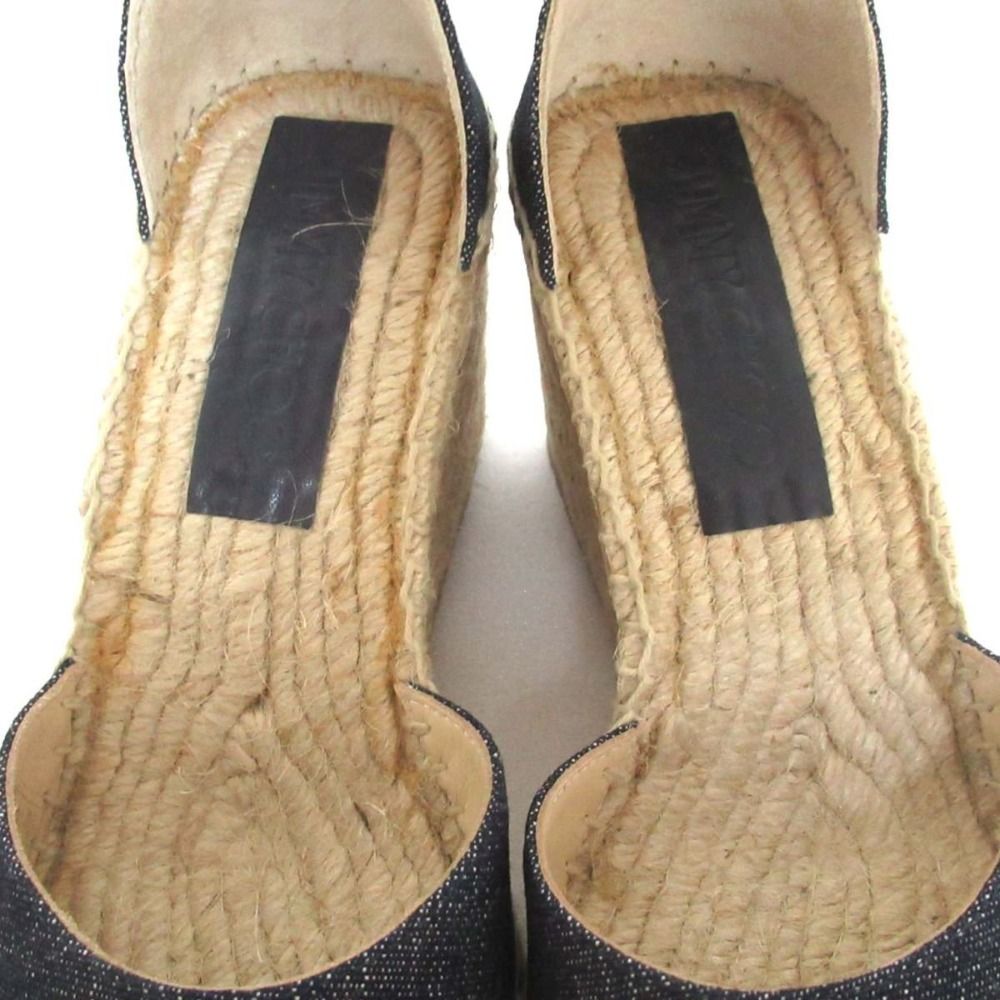 新品同様 JIMMY CHOO ジミーチュウ LAYKEN90 デニム×ジュート 新品同様 JIMMY CHOO ジミーチュウ LAYKEN90 デニム×ジュート