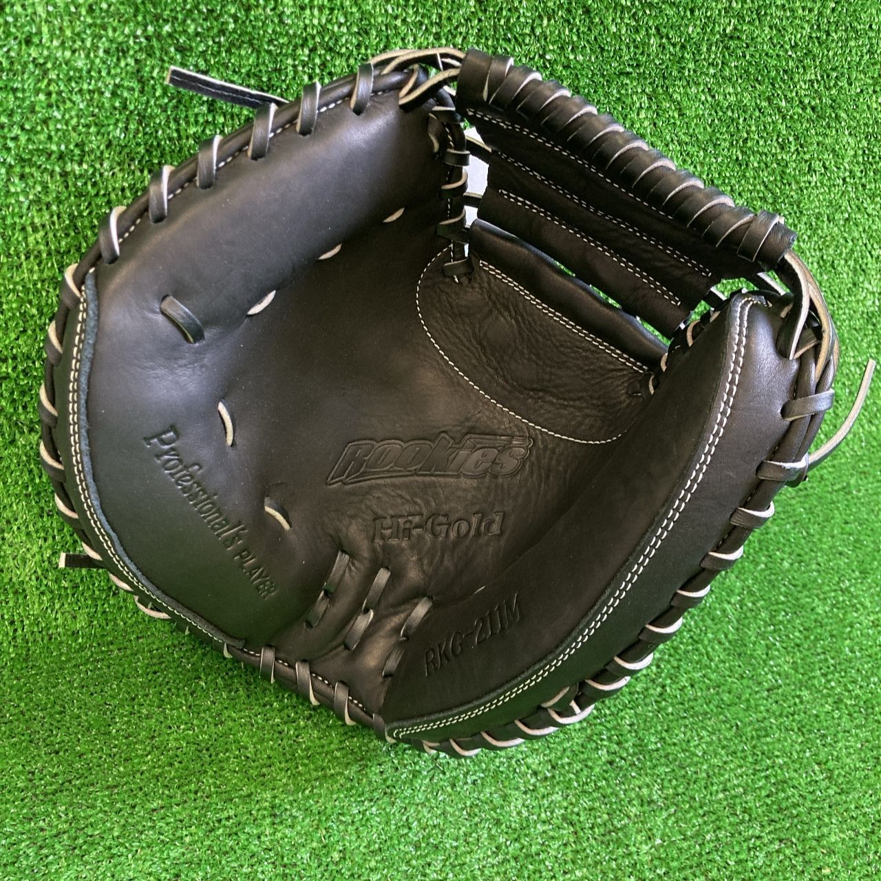 30％引 ハイゴールド 少年軟式用キャッチャーミット ブラック 左