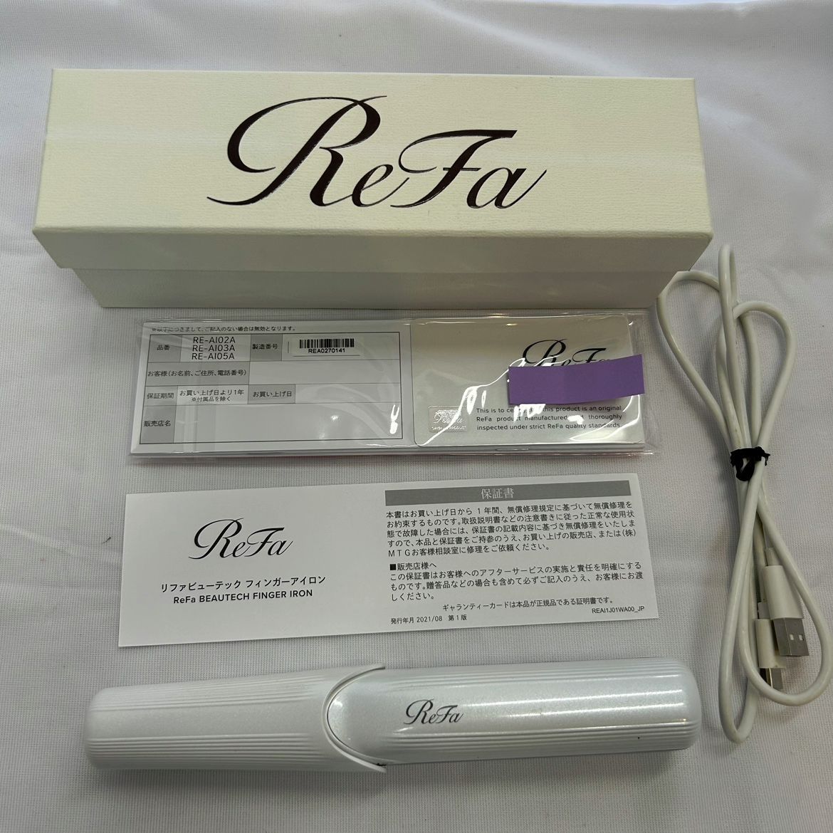 ♢332 ReFa リファビューテック フィンガーアイロン RE-A102A - ライフ