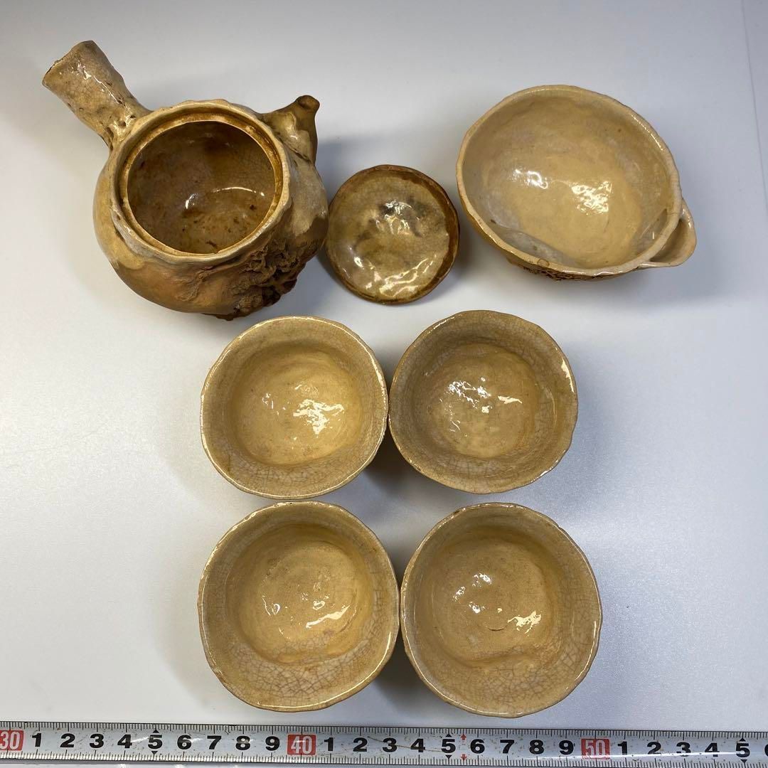 時代 二六焼 極上彫煎茶器セット 木箱付 東Y6-0813☆2Fチヒサコ - メルカリ