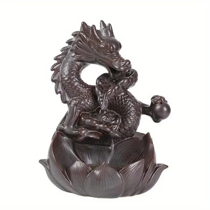 香炉　線香立　置物　器　龍 お香 お香立て 線香立て 香炉 滝香炉 ドラゴン 龍 和モダン