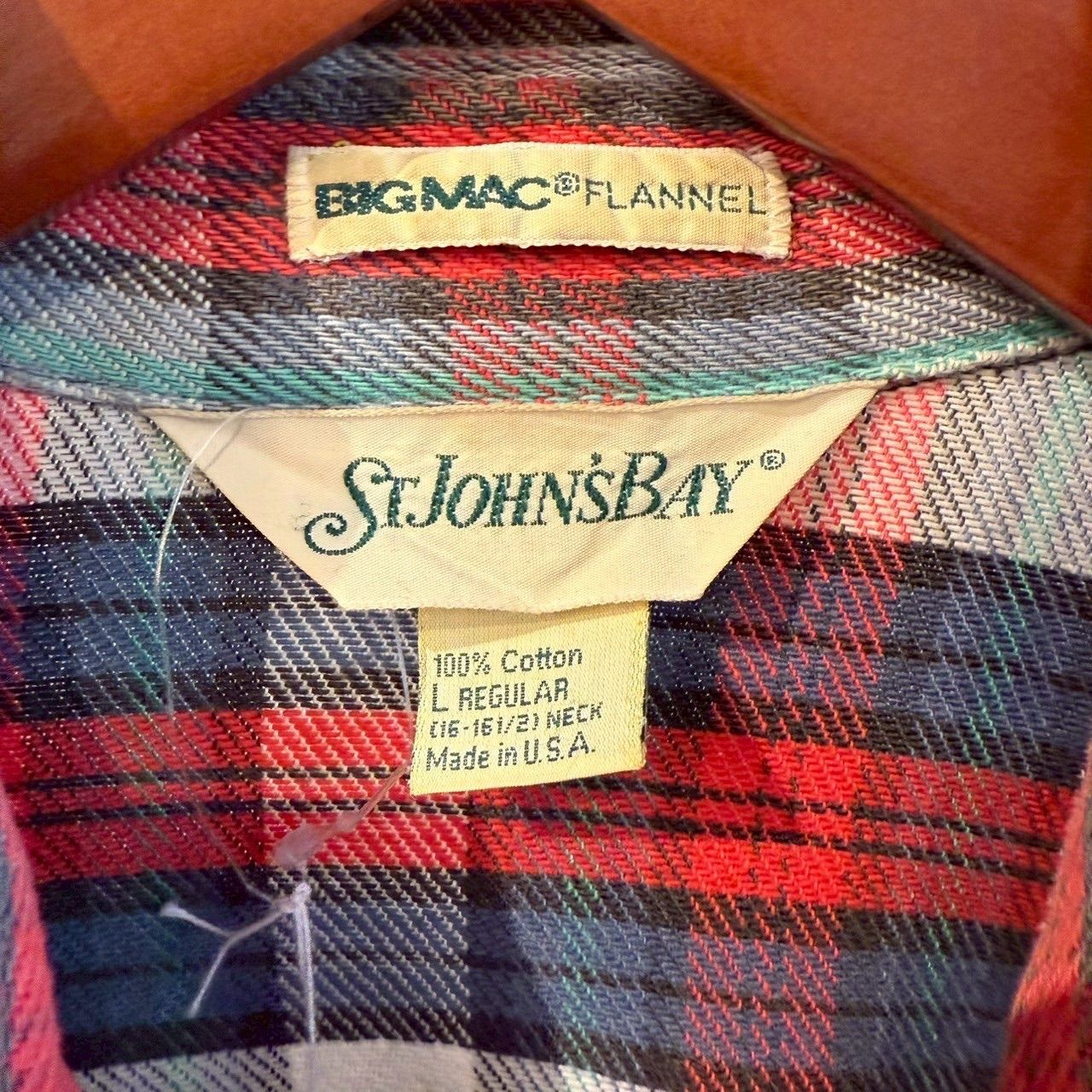 BIG MAC st john's bay 80s 90s チェック ネルシャツ 80s 80年代 セントジョーンズベイ 長袖 ビッグマックフランネル