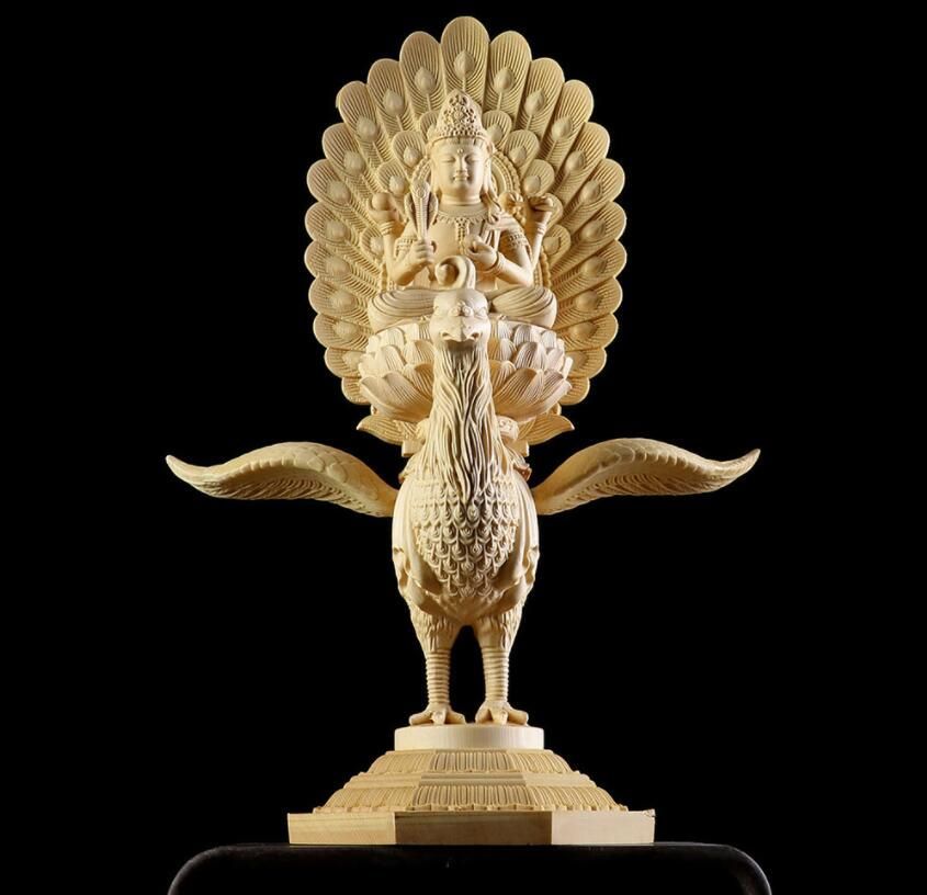 極上品 仏教美術 千手観音菩薩 精密彫刻 仏像 手彫り 木彫仏像 仏師手