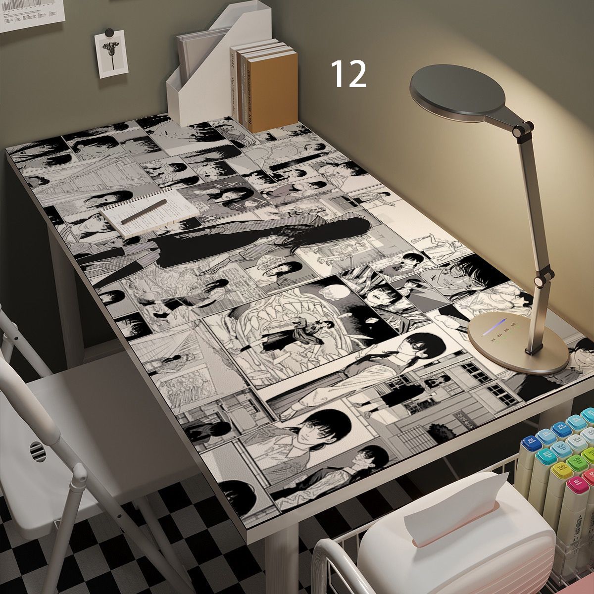 チェンソーマン】デスクマット デンジ マキマ 厚手 防水 40×100cm