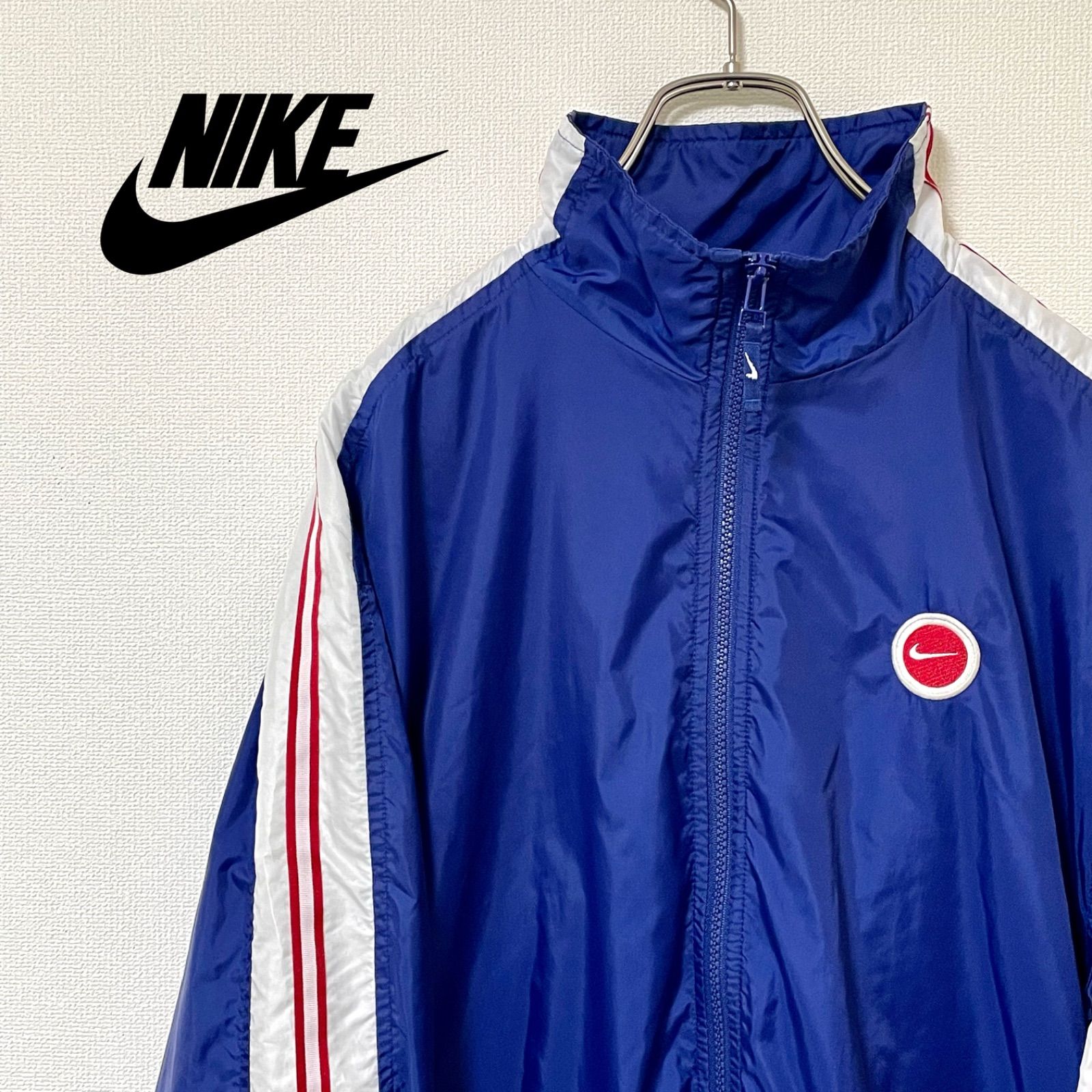 良好 90s ナイキ ナイロンパーカー ナイロンジャケット フルジップ XL