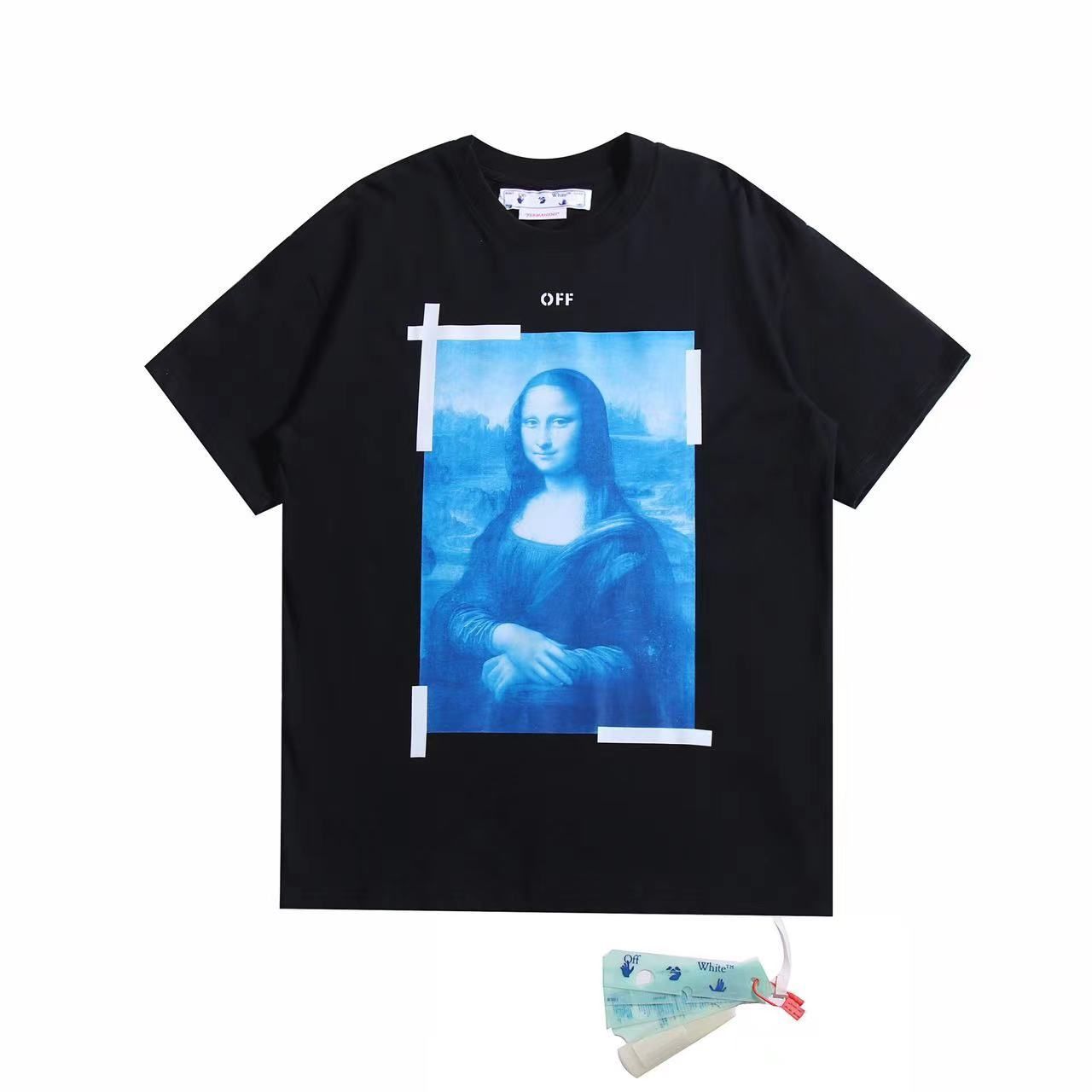 Off-White】 オフホワイト Tシャツ 半袖 男女兼用 スウェット トップス カジュアルオーバーサイズ 大きいサイズ ブラック モナリザ 矢印  BLACK XXS-XL - メルカリ