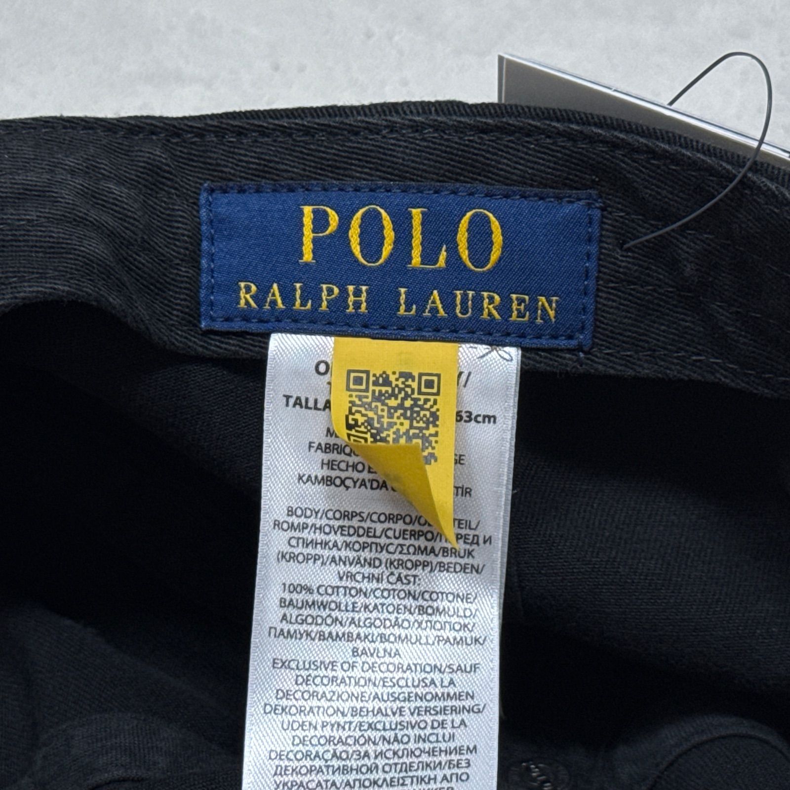 25SS POLO RALPH LAUREN SPORTS CAP FADE BLACK NICORILABO_COM