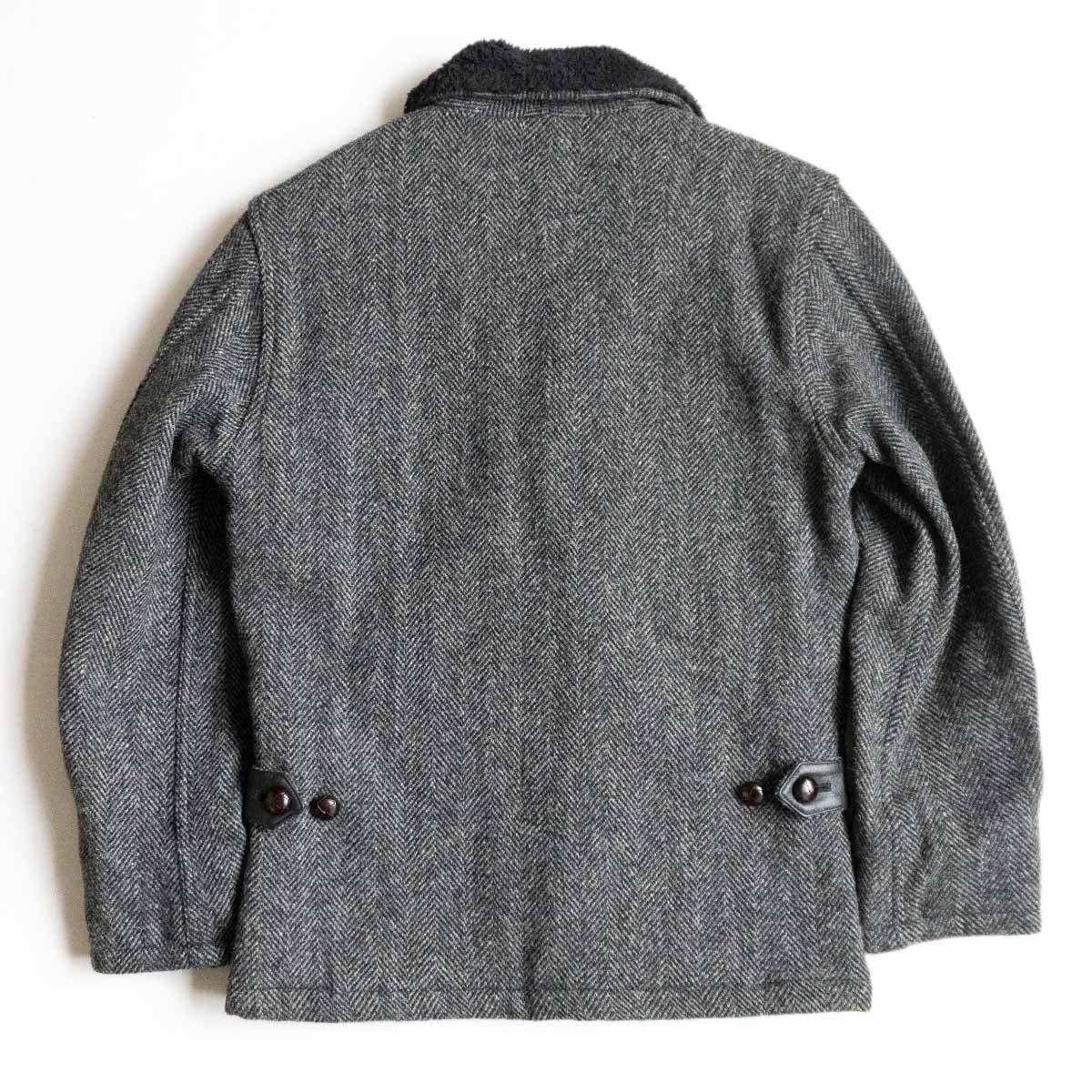 美品】RJB【×Harris Tweed ボア ランチコート 】 38 フラットヘッド