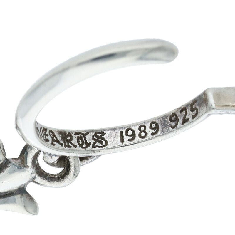 クロムハーツ TINY CH CROSS/タイニーCHクロスフープ シルバーピアス