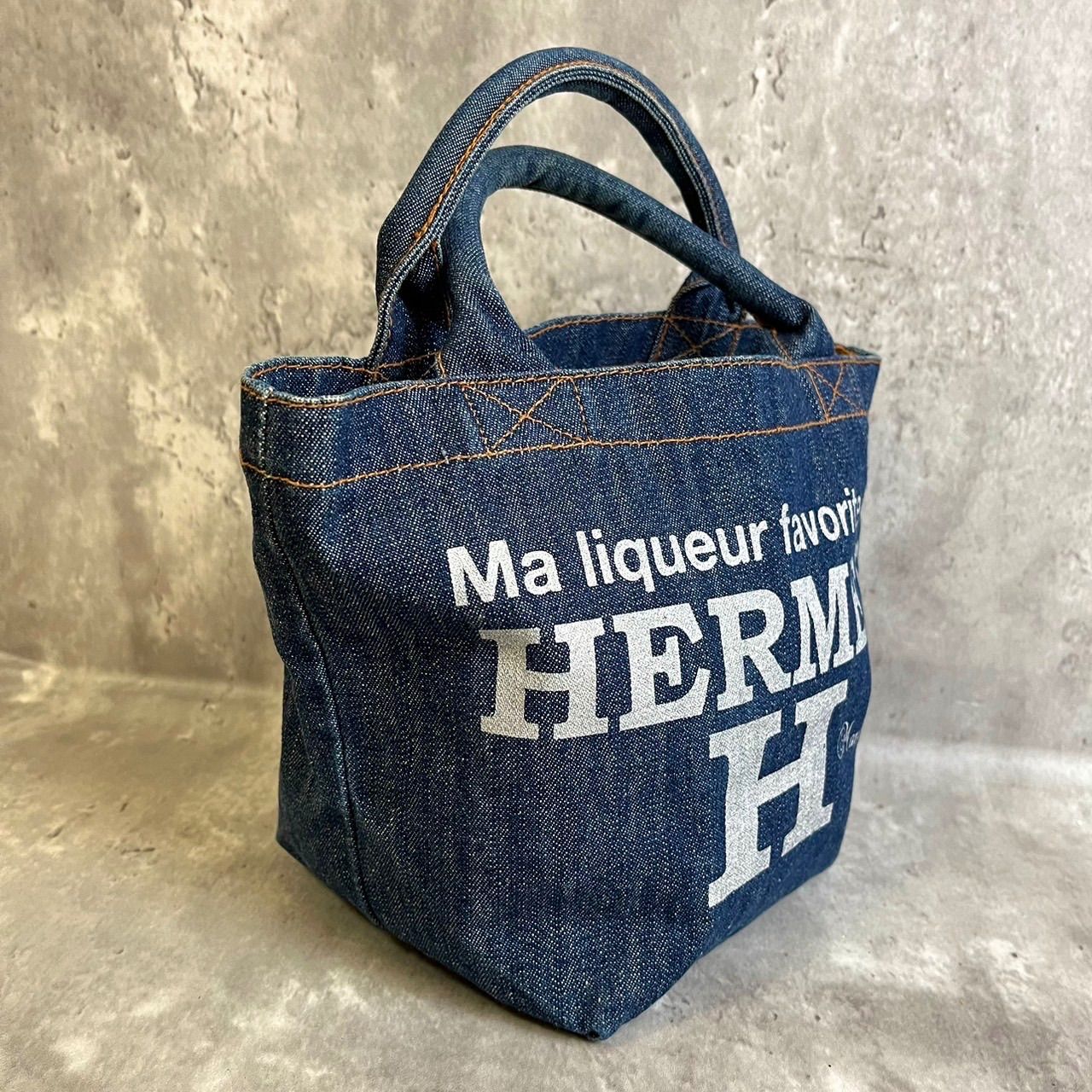 HERMES デニムキャンバストートバッグ - トートバッグ