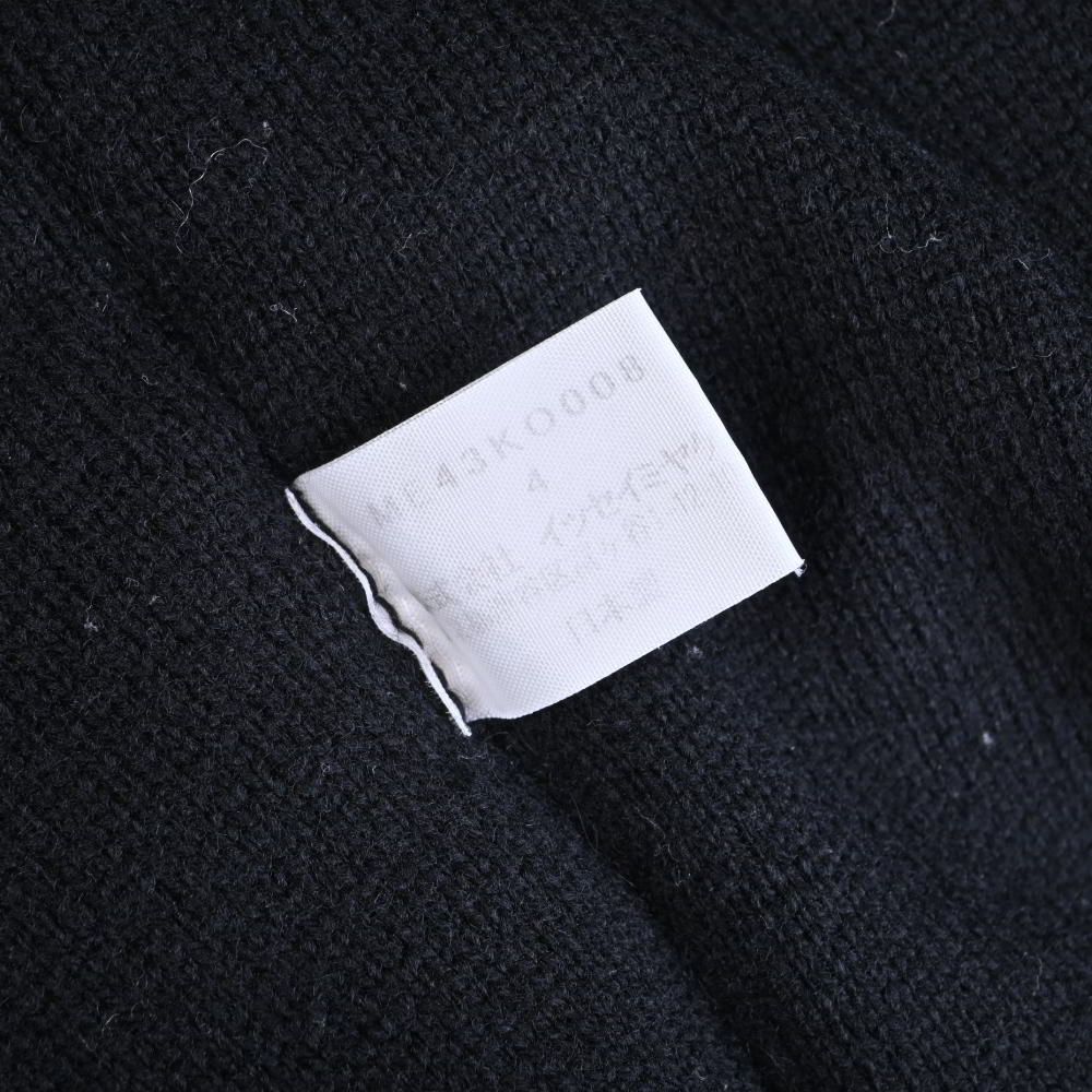 ISSEY MIYAKE モヘア混 ウール ニットジャケット 4 ダークグレー