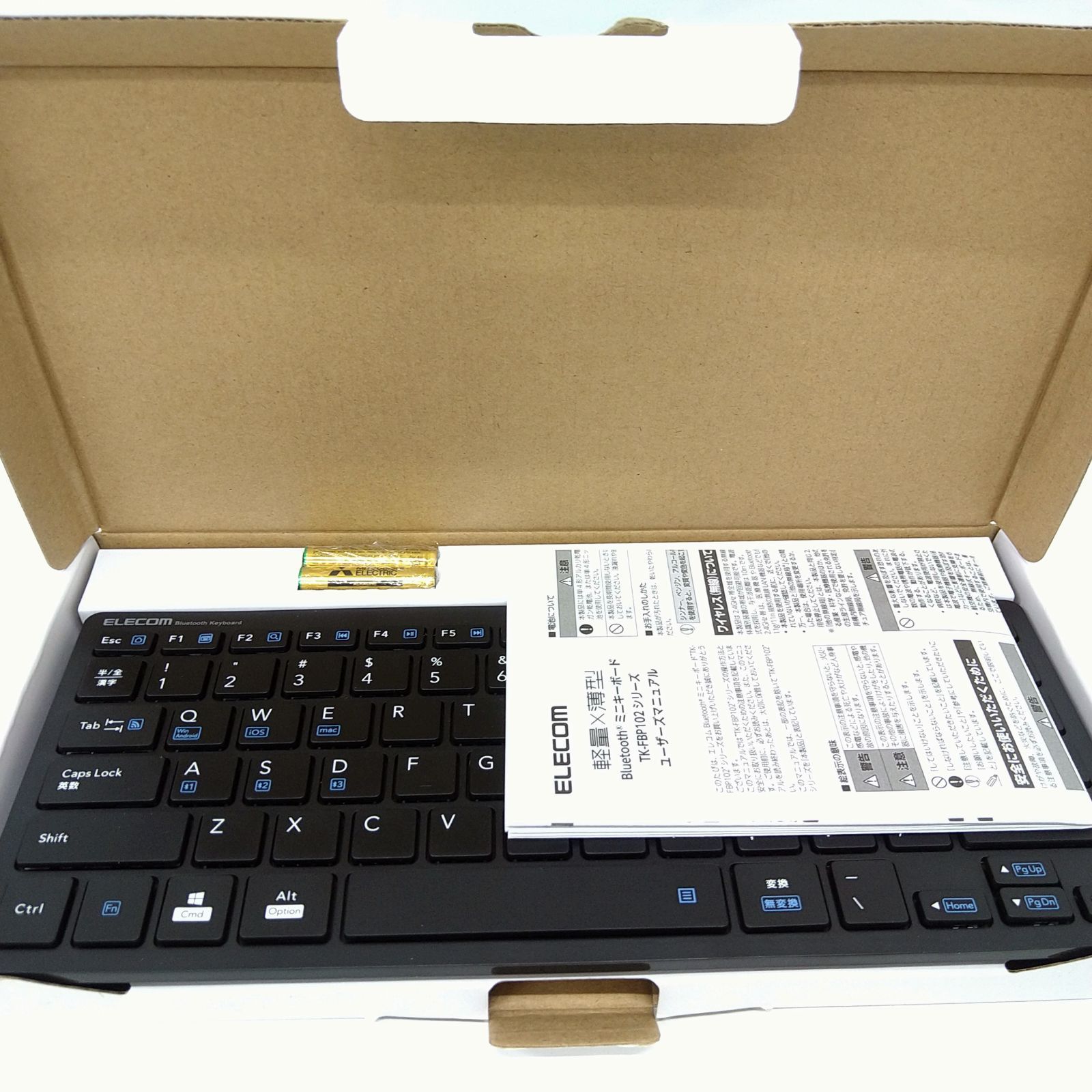 ELECOM 軽量 薄型 Bluetooth パンダグラフ キーボード TK-FBP102BK