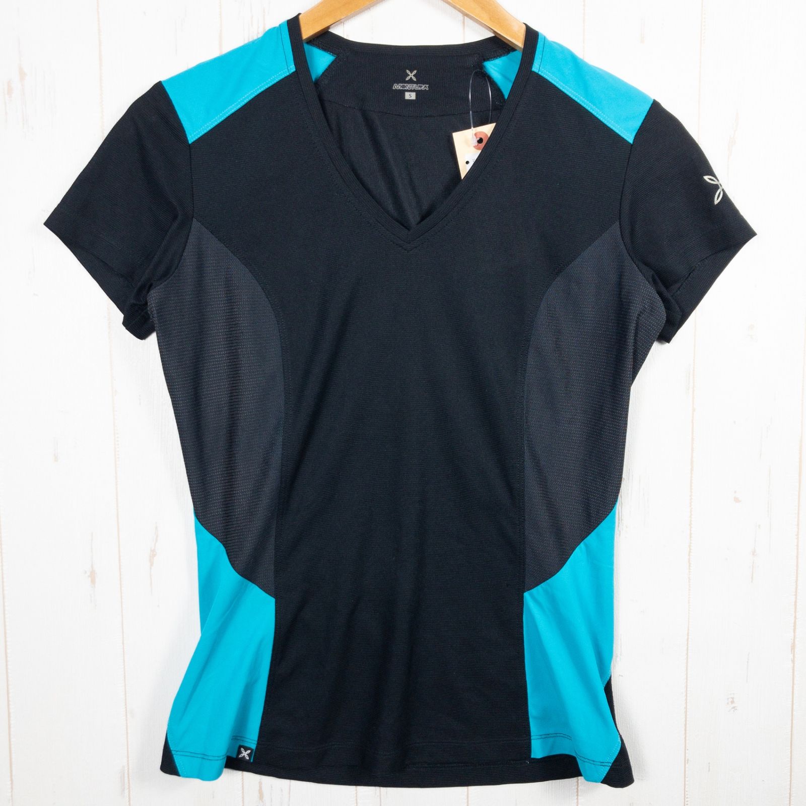 MONTURA montura モンチュラ　アンダーシャツ Men's S ブラック系】 Montura ( モンチュラ ) Vネック メッシュ