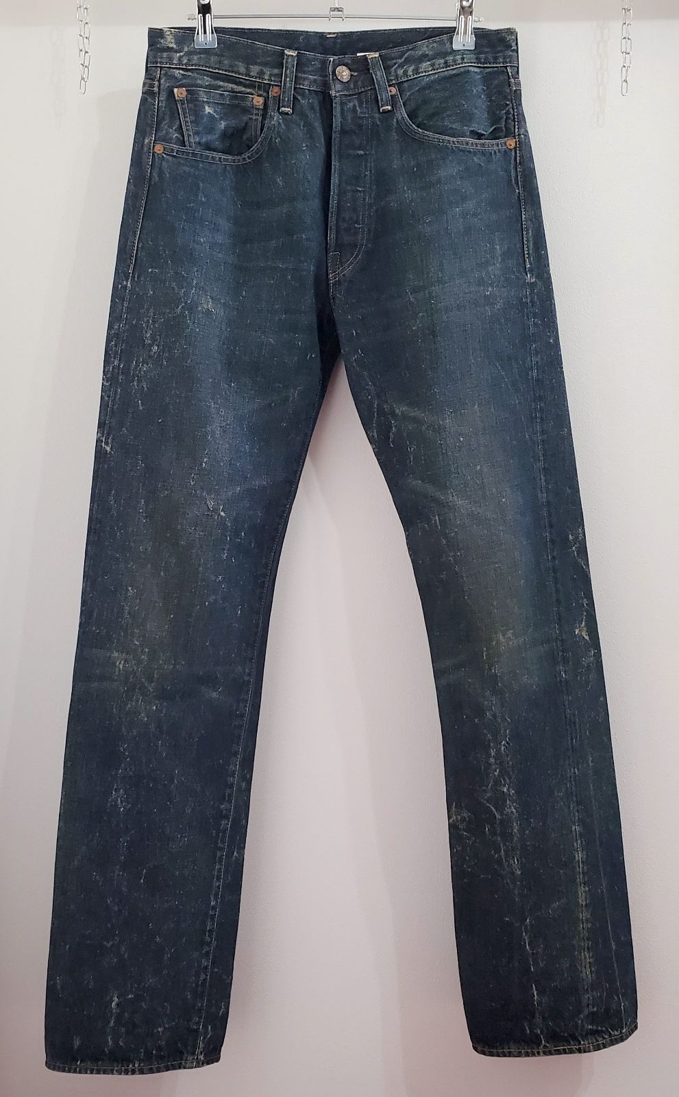 Levis Vintage Clothing EURO リーバイス ヴィンテージ クロージング□極上品 13年 トルコ製 BigE 復刻 47501  Dark Indigo ブリーチ加工デニム W30 コーン社製 12oz 501XX 革パッチ 定価30240 - メルカリ