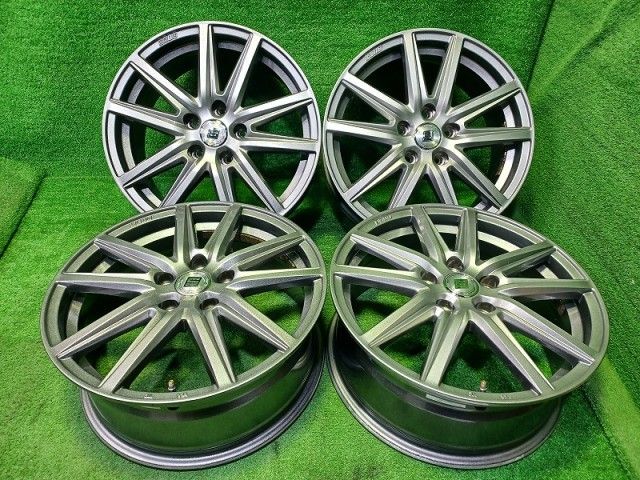 社外 ザイン ｴｸｽﾄﾚｲﾙ CX-5 ｴｽﾃｨﾏ ホイール アルミ ガンメタ 17インチ 7J 5穴 4本 114.3 48