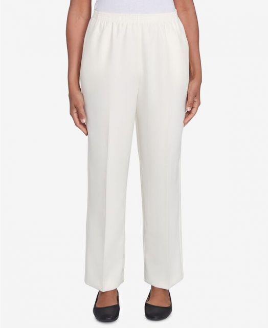 【送料無料】 アルフレッド ダナー レディース カジュアルパンツ ボトムス Petite Classic Poly Accord Short Length Pants Ivory