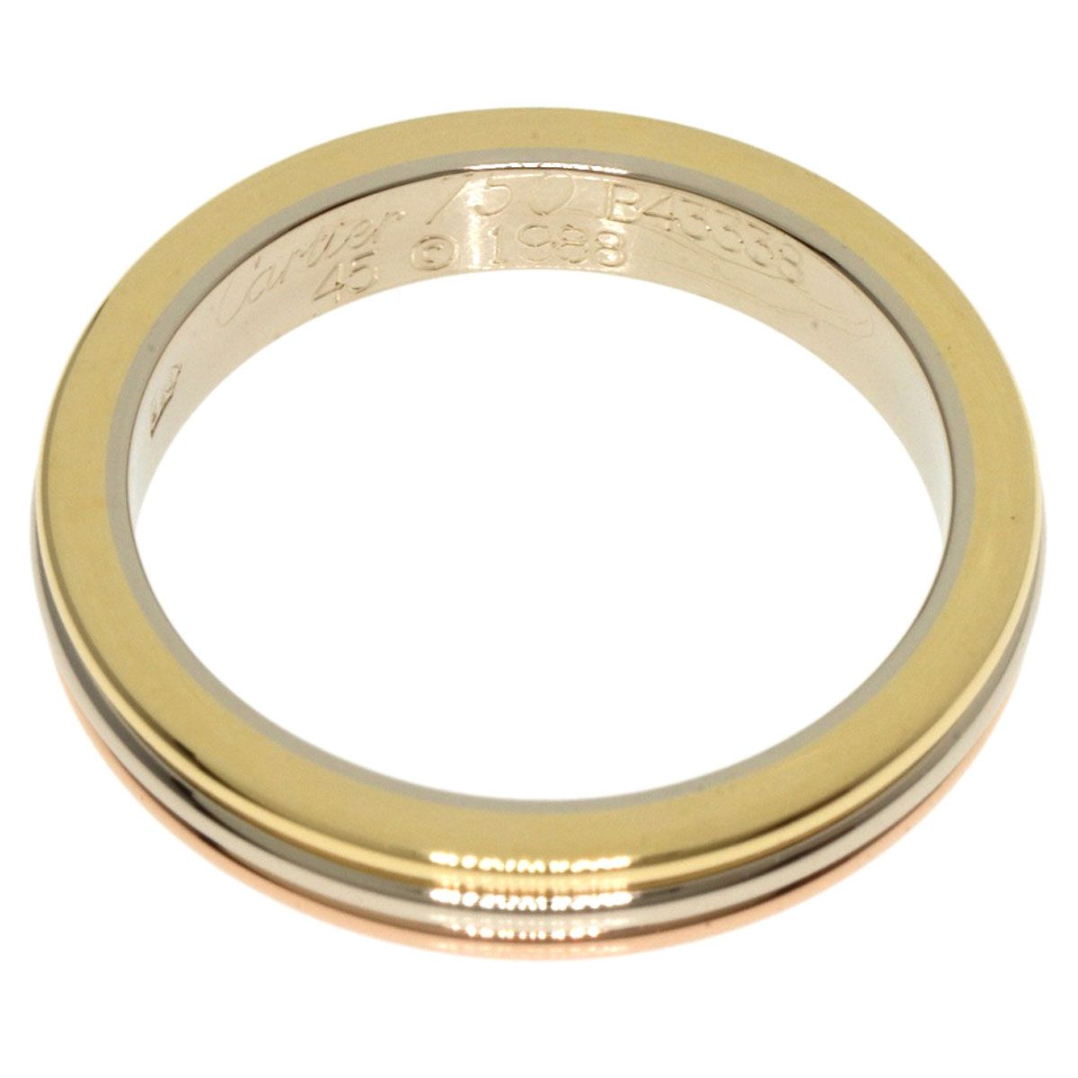 CARTIER カルティエ スリーカラーリング #45 リング・指輪 K18YG K18WG  