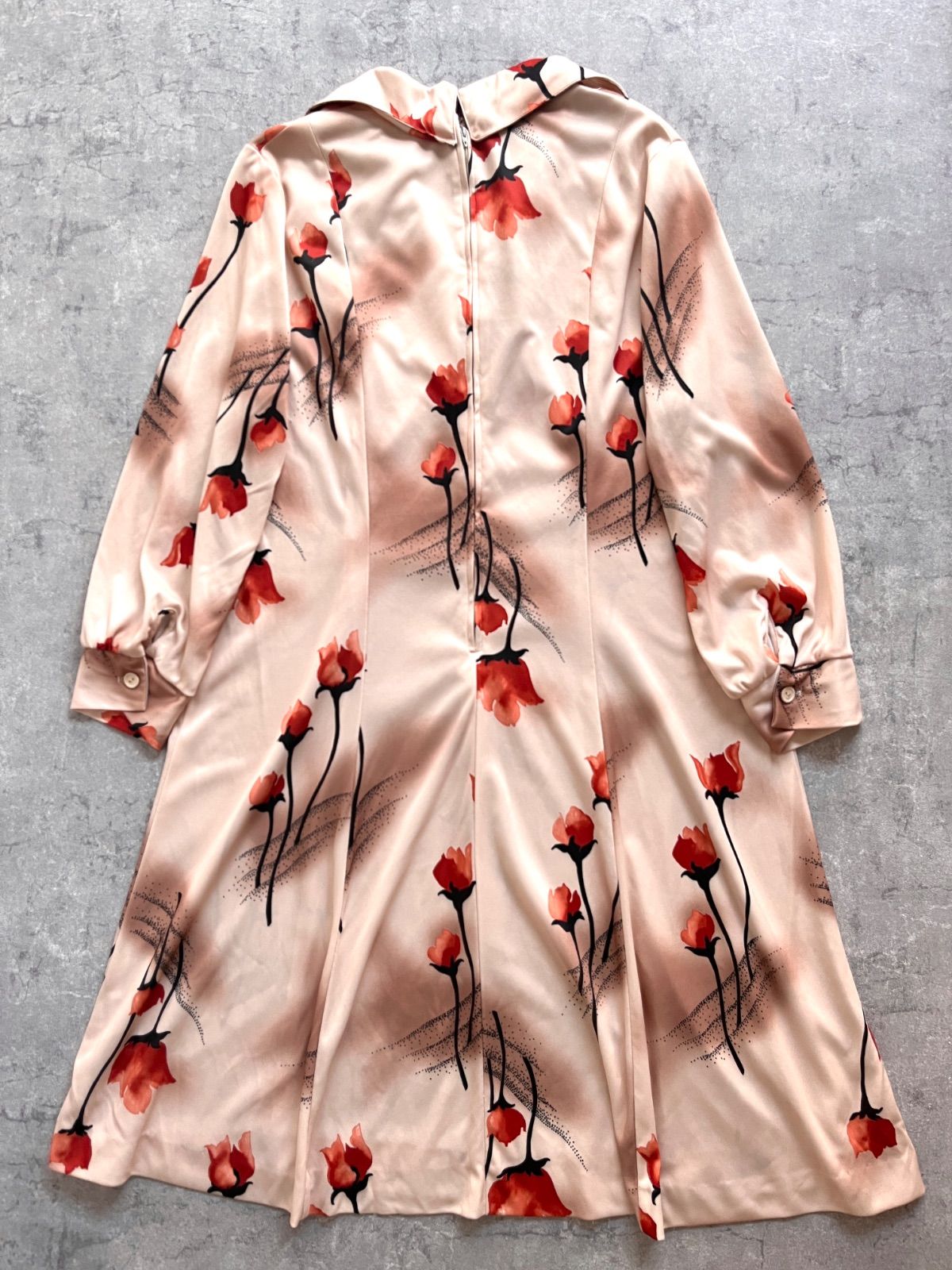 70 s ILGWU floral dress made in U.S.A