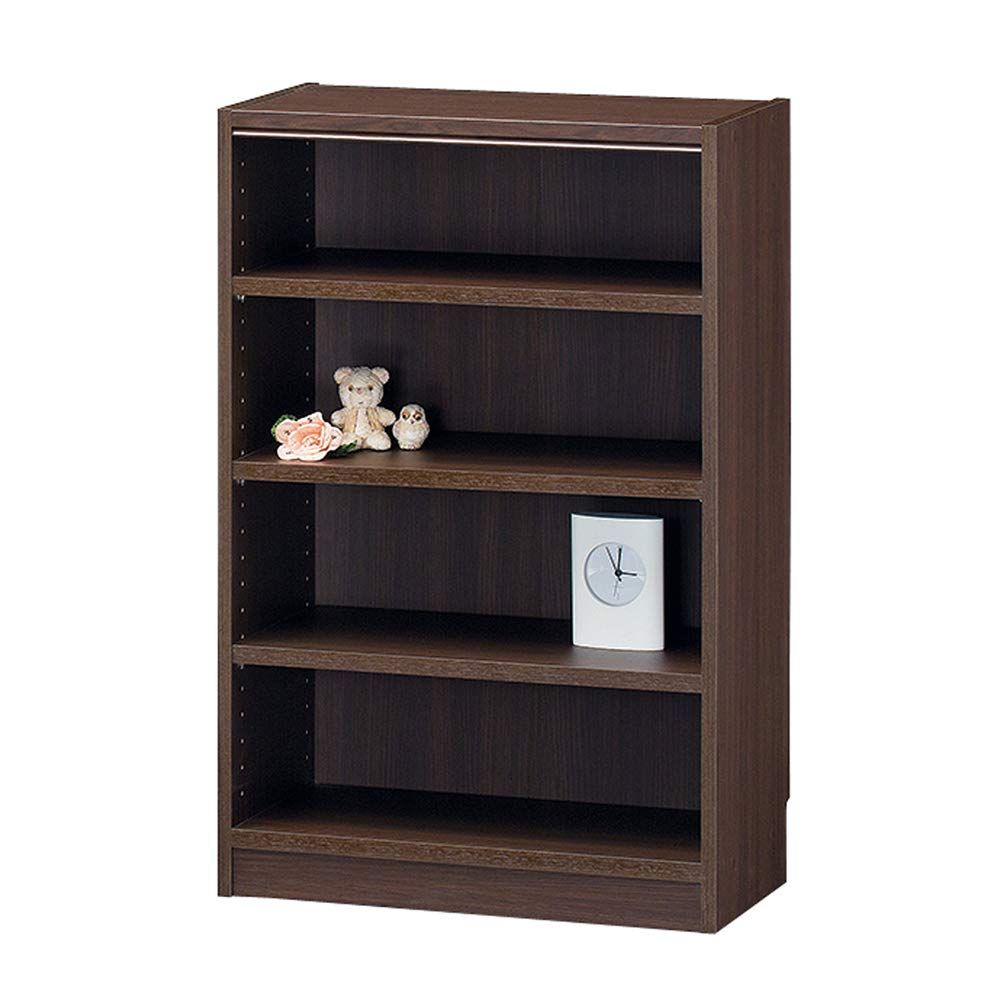 タナリオ TNL-9059DK 奥行29cm 高さ90 幅59 ダークブラウン 棚板耐荷重10kg 豊富なサイズ でどんな部屋にも合わせやすい 本棚 シェルフ 自由なフリーラック 白井産業