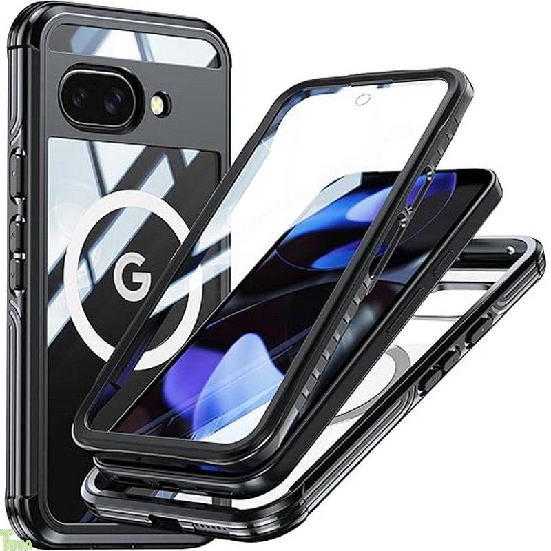 ピクセル 9A 両面 ケース クリア Google Pixel 9A 用 フルカバー MagSafe対応 指紋認証対応 OURJOY スマホケース カバー 360全面保護 米軍MIL規格取得 耐衝撃 衝撃防ぎ シリコン 軽量 脱着簡単 おしゃれ Q