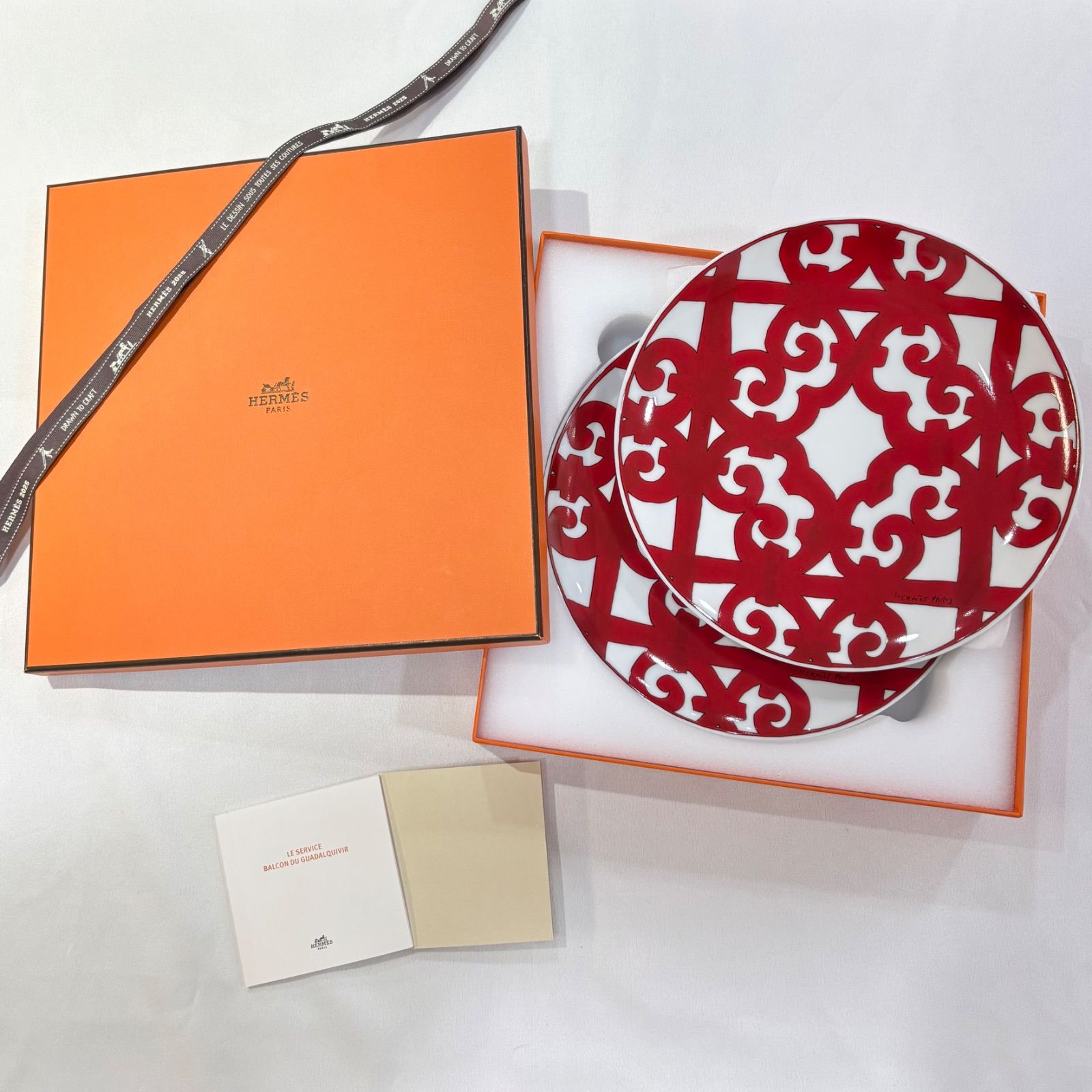 HERMES エルメス ガダルキヴィール デザートプレート 2枚セット