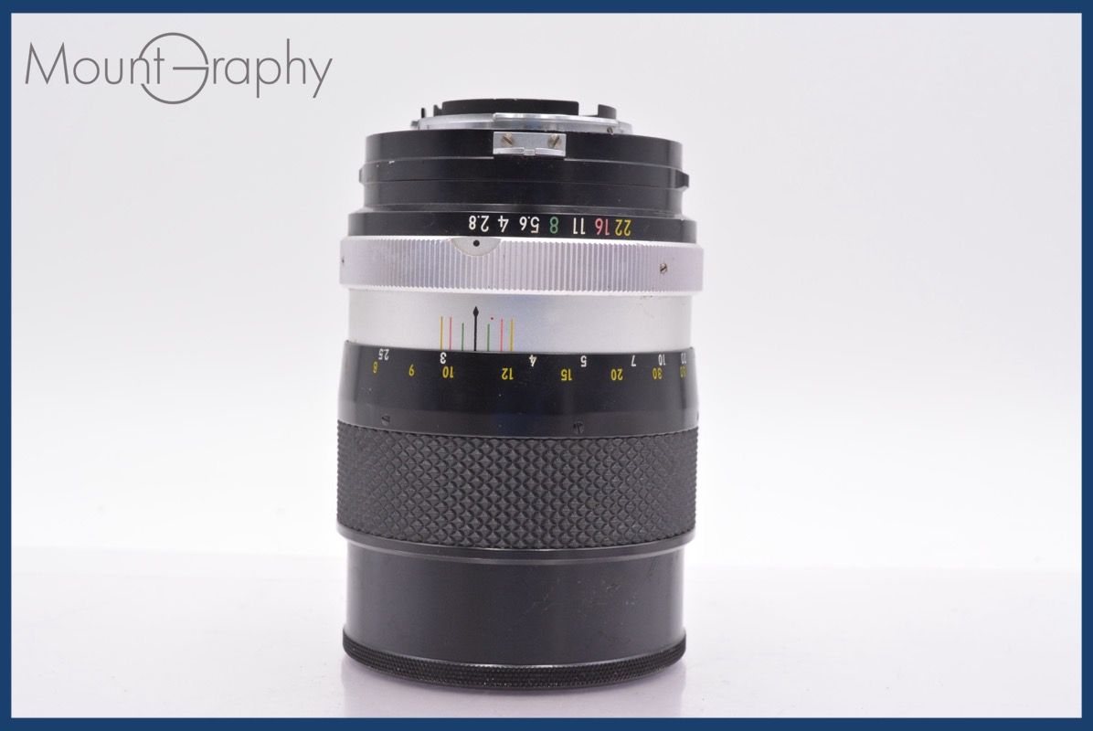 ニコン Nikon NIKKOR-Q Auto 135mm F2.8 非Ai 前後キャップ-レンズフィルター付 完動 同梱可 mj5078