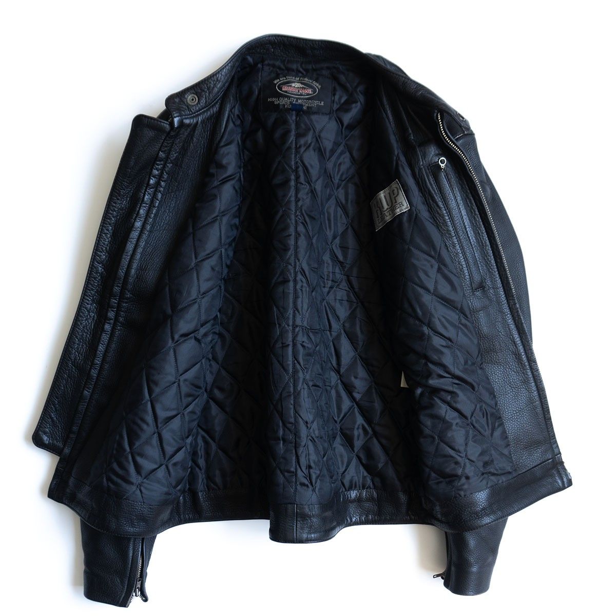美品】KUSHITANI【レザー ジャケット】LL ブラック レザー