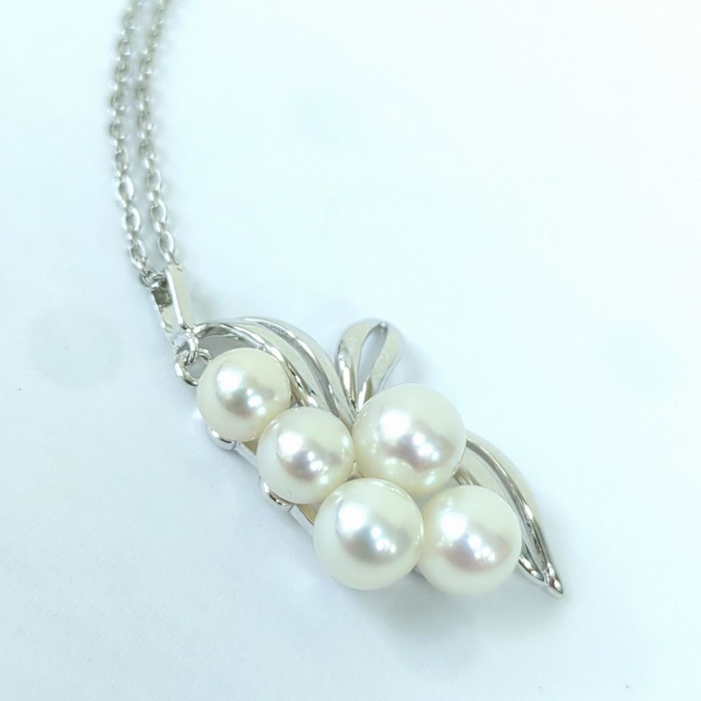 MIKIMOTO パール　シルバー　ネックレス MIKIMOTO - MIKIMOTO パール シルバー ネックレスの通販 by