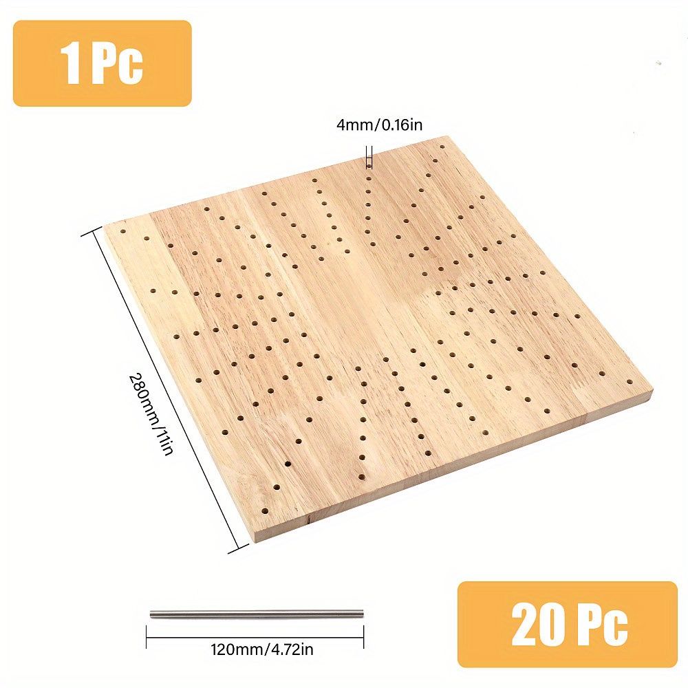 20個の木製編み機キット] 20個の木製編み機キット、DIY織りクラフトセット、