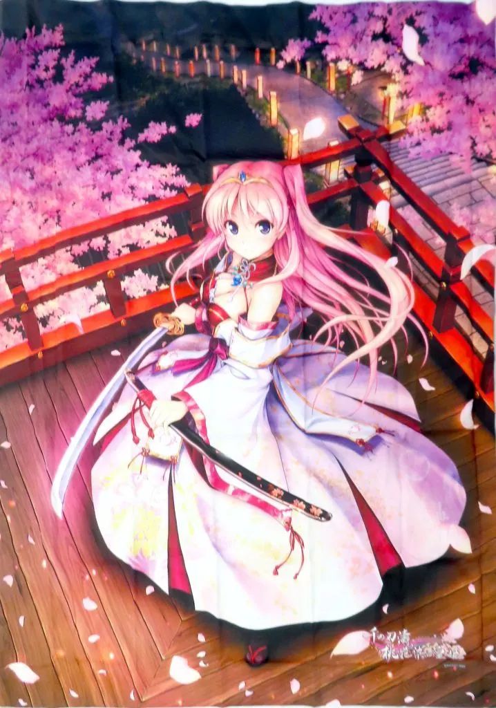雑貨 宮国朱璃 カーテン 約178×130cm|1枚組|タッセル付 千の刃濤 桃花染の皇姫