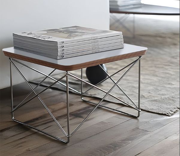 イームズ ワイヤーベース ローテーブル Eames Wire Base Low Table LTRT テーブル ローテーブル ミニ コーヒーテーブル ウォールナット 北欧 おしゃれ 木製 テーブル パソコン 台 ソファ ベッド 40cm