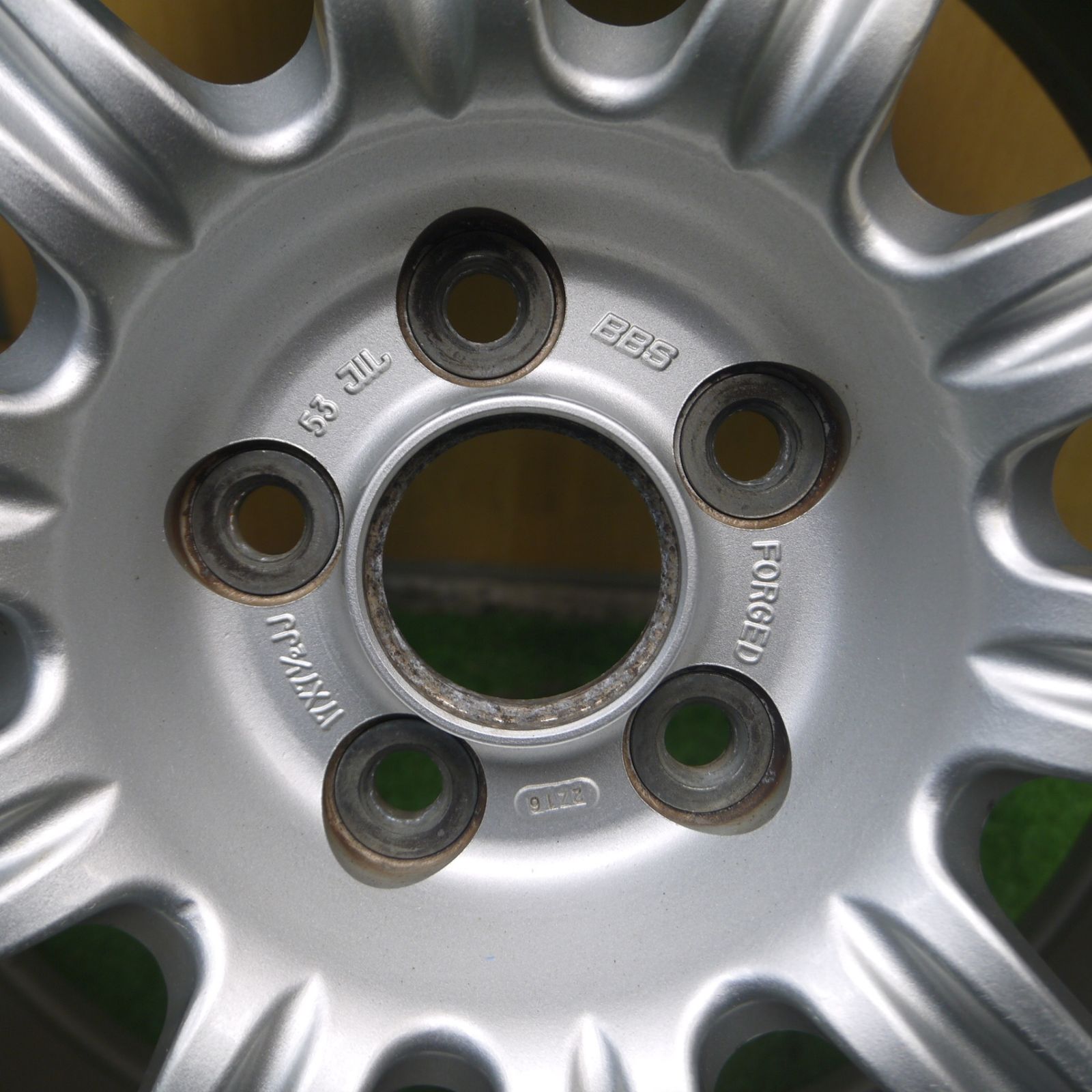 送料無料* 4本価格☆スバル インプレッサ WRX STi GDB 純正 BBS 鍛造 